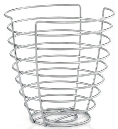 Corbeille &agrave; fruit haute en inox &oslash; 25 cm