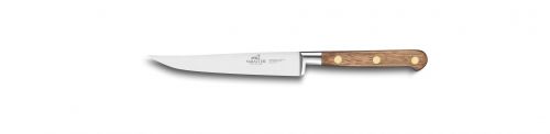 Couteau à steak forgé lisse 13 cm manche Périgord manche en noyer rivets laiton