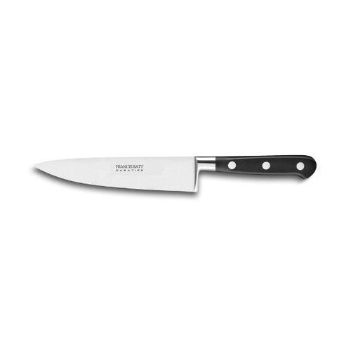 Couteau de cuisine du chef Forg&eacute; Pro 15 cm manche noir rivets inox
