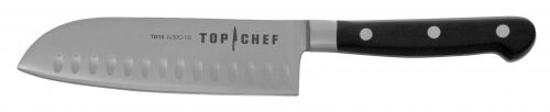 Couteau santoku alv&eacute;ol&eacute; Top Chef 17 cm