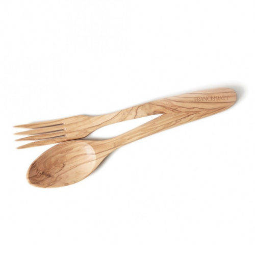 Couverts &agrave; Salade 35 cm olivier