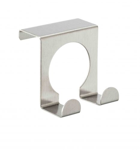 Crochet porte torchon double en inox