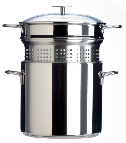Cuit-p&acirc;tes Mutine fixe en inox 22 cm CP22M