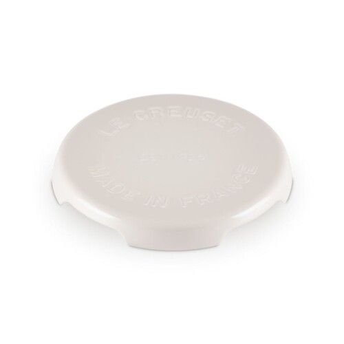 Dessous de plat rond fonte &eacute;maill&eacute;e collection barbecue 22 cm Meringue