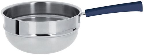 Elément bain marie 20 cm inox Mutine à poignée fixe encre bleue