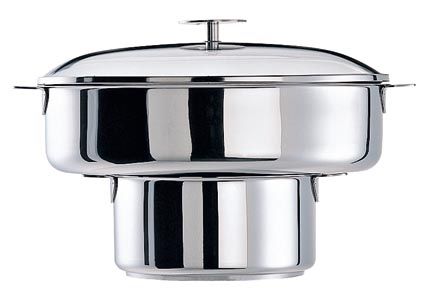 Elément cuit vapeur ovale de 30 cm adaptable sur casserole ronde de 18 cm