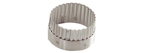 Emporte-pi&egrave;ce cannel&eacute; rond sans poign&eacute;e &oslash; 6cm