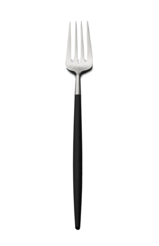 Fourchette poisson Goa noir acier bross&eacute;
