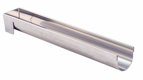 Gouttière ronde fine démontable inox 30x4cm