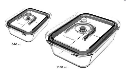 Kit de 2 boites en verre