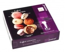 Kit macarons avec plaque, poche &agrave; douille  et le livre des macarons Mastrad