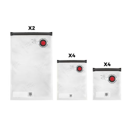 Lot de 10 sacs sous vide( x4 sacs S / x4 sacs M / x2 sacs L )