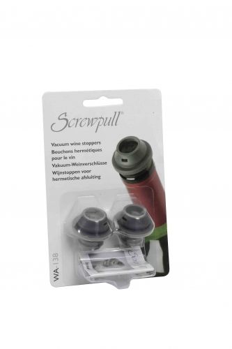 Lot de 2 bouchons pour pompe vin/champagne