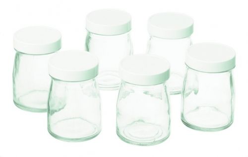 Lot de 6 pots de yaourt en verre 125ml Cuisinart