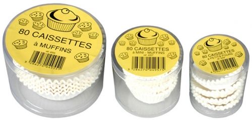Lot de 80 caissettes papier 4.5 cm