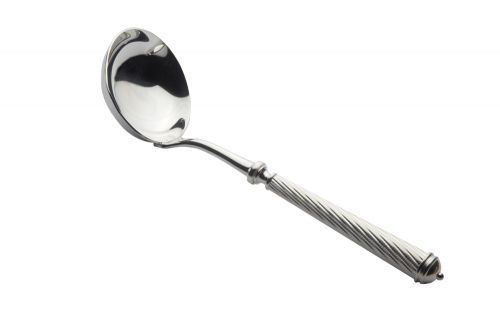 Louche à crème CABLE haut argentée