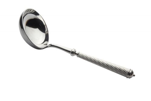 Louche à potage CABLE haut argentée
