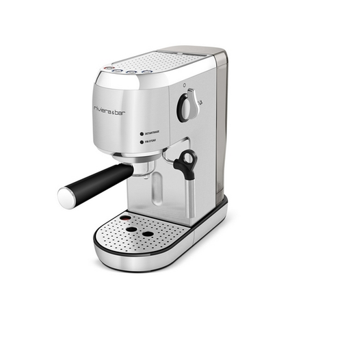 Machine à café expresso compacte inox automatique