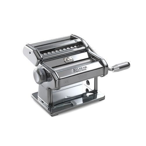Machine à pâtes manuelle Atlas 150 Chrome Design. 3 fonctions