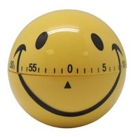 Minuteur 'Smiley' 1 H - en inox &oslash; 6.5 cm