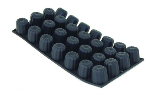 Moul'flex noir plaque de 28 mini cannel&eacute;s