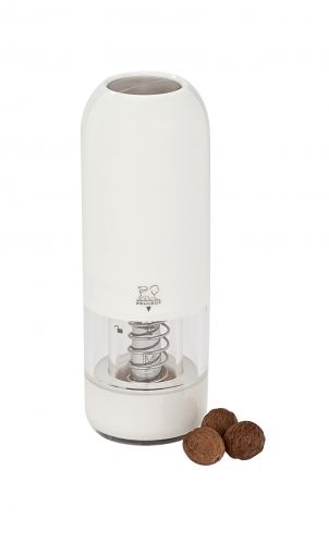 Moulin à muscade 17 cm électrique Alaska Blanc