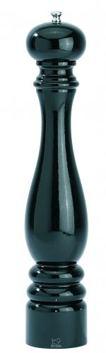 Moulin à poivre réglable 6 moutures bois laque noir 40 cm