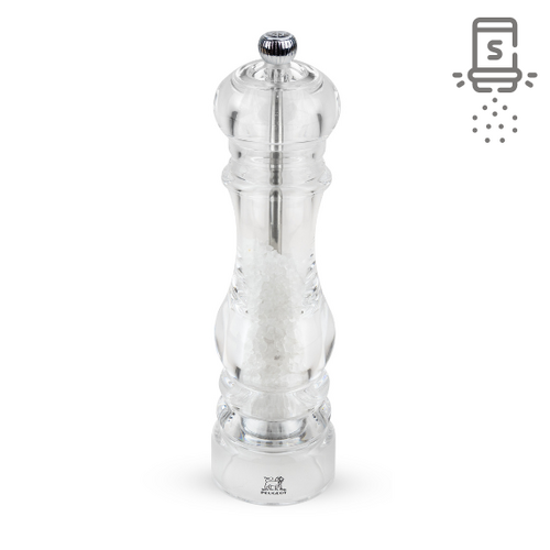 Moulin &agrave; Sel Manuel 22 cm en Acrylique Transparent NANCY