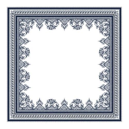 NAPPE CARREE 170x170 DEPAREILLEES BLEU