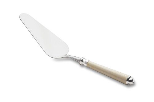 Pelle à tarte Séville ivoire haut forgé inox