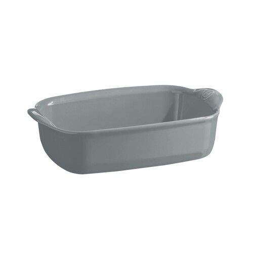 Plat individuel Ultime en c&eacute;ramique culinaire four & table 22 cm x 14 cm Perle