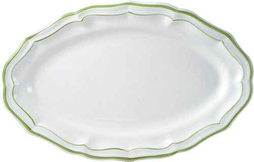 Plat Ovale Filet Vert