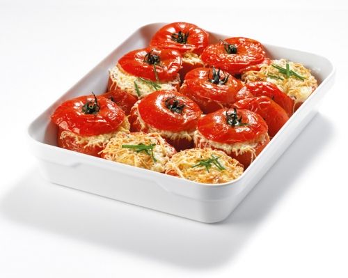 Plat rectangulaire 28x21x6.5 blanc 'Londres'