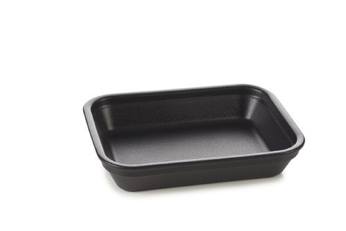 Plat rectangulaire four Noir effet fonte