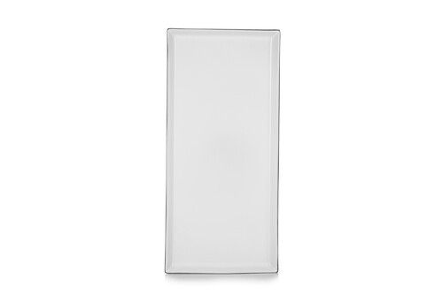 Plateau rectangulaire 32,5x15 cm blanc cumulus EQUINOXE