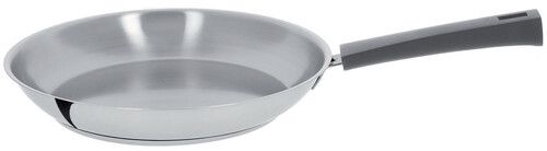 Po&ecirc;le inox &oslash; 28 cm Mutine &agrave; poign&eacute;e fixe grise