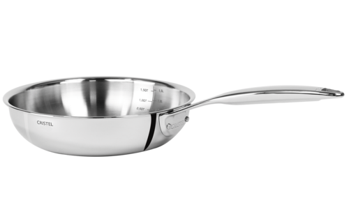 Poêle sautoir 28 cm Castel pro 5 ply poignee fixe