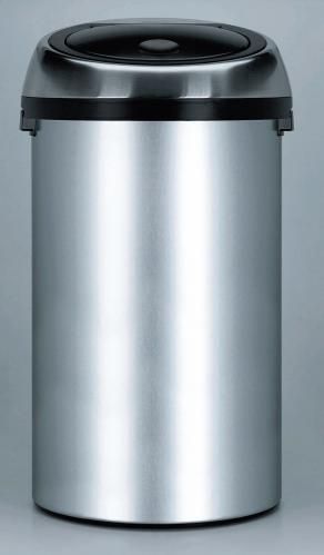 Poubelle touch bin 50l acier brosse