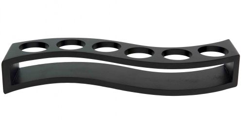 Pr&eacute;sentoir vague noir pour verrines 334006/334005/334008 L33.2 cm xl10 cmxh 5 cm