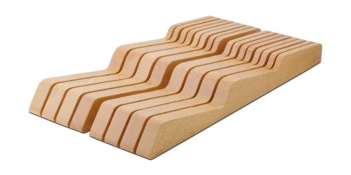 Range-couteaux h&ecirc;tre 15 pi&egrave;ces pour tiroir 7,5 cm (h)  W&uuml;sthof