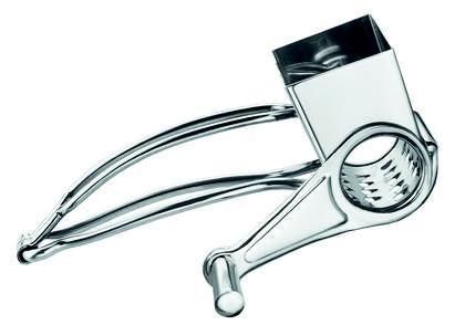 Râpe à fromage à manivelle en inox avec 1 tambour