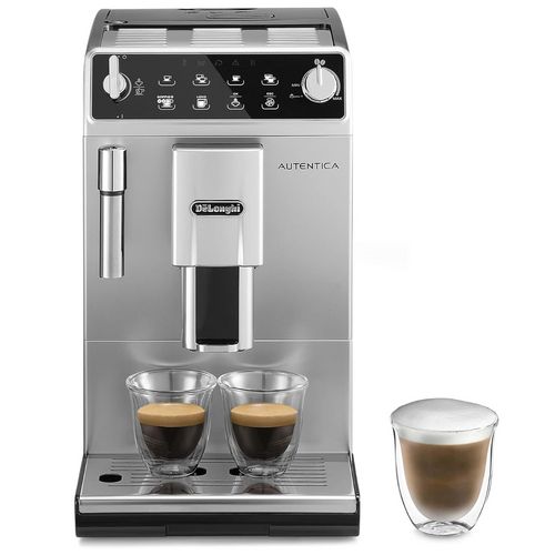 Robot machine &agrave; caf&eacute; automatique en grains Autentica Silver Spray