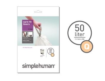 Rouleaux de 20 sacs poubelle 50 l (mod&egrave;le Q)