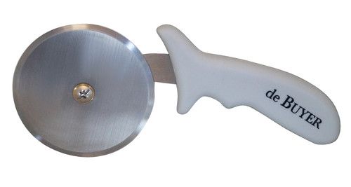 Roulette &agrave; pizza inox, manche plastique - Mod&egrave;le professionnel &oslash; 10 cm