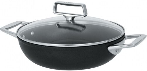 Sauteuse 28 cm castel pro 2 anses ultralu forge ind revetue exceliss + couv