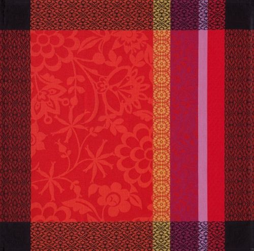 Serviette de table Le Jacquard Fran&ccedil;ais 58x58 Provence Gariguette 100% coton