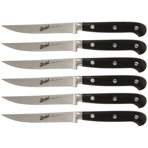 Set 6 Couteaux A Steak Adhoc 12 Cm - Lame Lisse