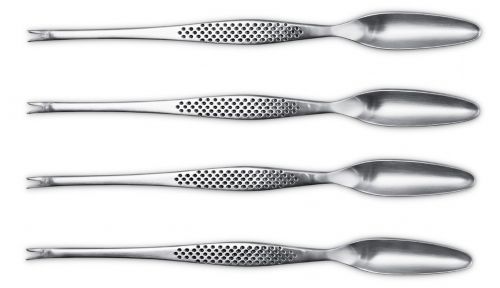 Set de 4 curettes/cuill&egrave;res &agrave; homard 20 cm Global
