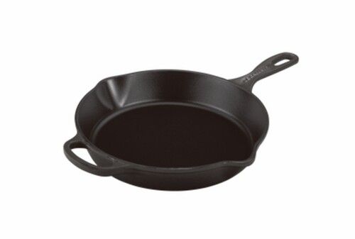 Skillet en Fonte &Eacute;maill&eacute;e Rond Profond 26 cm Noir Mat