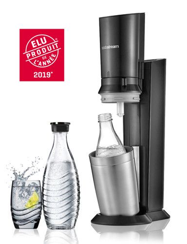 SODASTREAM CRYSTAL avec une bouteille en verre